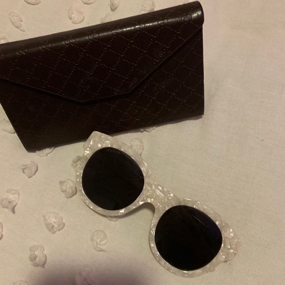 Gucci White Star Sunglasses